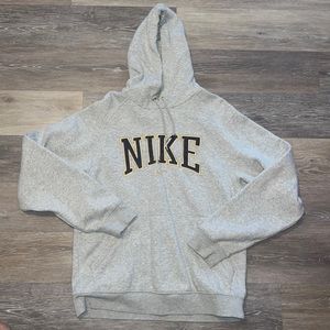 gray black & gold Nike hoodie size medium